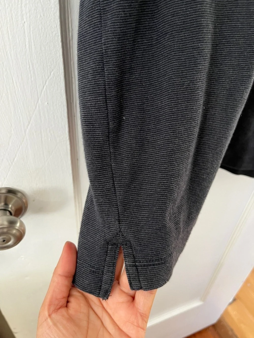 Banana Republic Premium 100% Cotton Polo - Dark Charcoal Gray - Men's XL